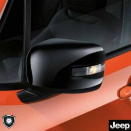 pour Jeep Renegade Latitude Sport 2015 2016 2017 WNJAGUL Boîtier de rétroviseur de Voiture 2X Grain de Fibre de Carbone ABS Garnitures de rétroviseur Protection de rétroviseur latéral