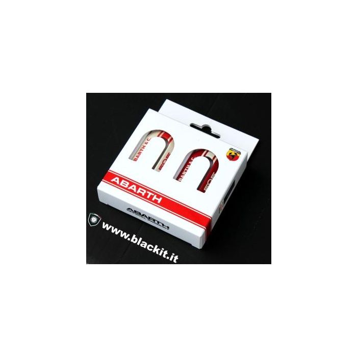 595 695 500 bianca rossa FIAT ABARTH cover chiave rigida 100% originale 